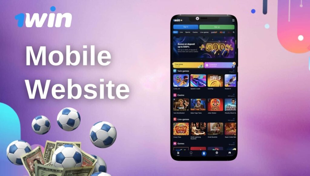 1Win India Mobile Website Version